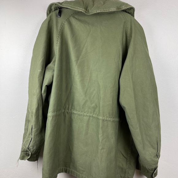 1961 John Ownbey Co. USAF Green Cotton Sateen Field Jacket Large Short - Picture 5 of 7